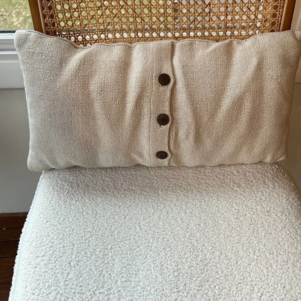West elm Jute & Cotton pillow